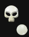 Cream Skull Hot Fix - 24pcs