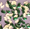 6x10mm Dark Green Leaf Nailheads 144pcs